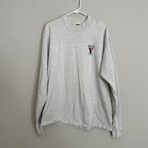 Vintage Ymca 1980's T-Shirt Large Long Sleeve Made‎ In Usa 80s